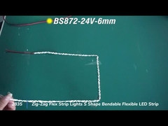 12В 24В 6мм 8мм 2835 Зиг-Заг Флекс Стрип Лампы S Форма изгибаемая гибкая светодиодная лента